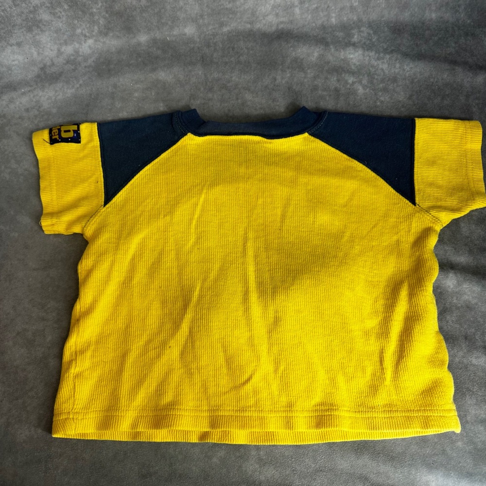 Y2K Bob the Builder Vintage Toddler Boy 2T Graphic Raglan T-Shirt Yellow - Picture 7 of 8